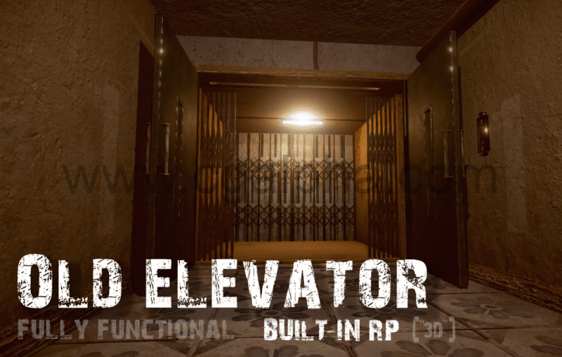 Unity插件 – 内置RP的电梯系统插件 Old Elevator – Fully functional – Built-in RP