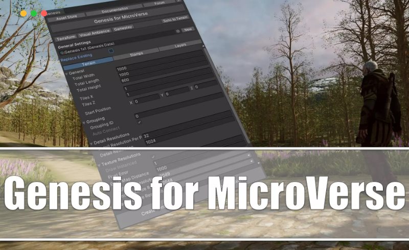 Unity插件 – 实时环境创建系统 Genesis for MicroVerse