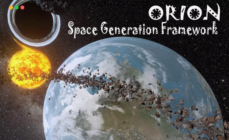 Unity插件 – 宇宙空间场景生成框架 ORION Space Scene Generation Framework