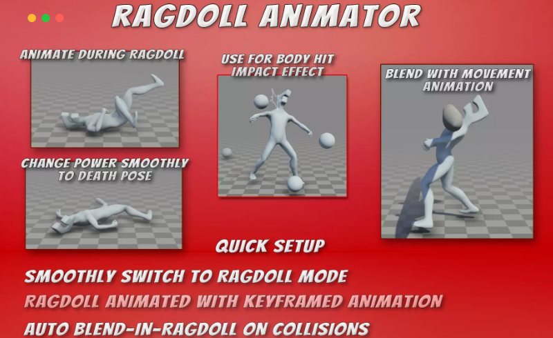 Unity插件 – 绑定动画插件 Ragdoll Animator