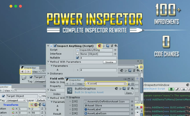 Unity插件 – 自定义编辑器插件 Power Inspector