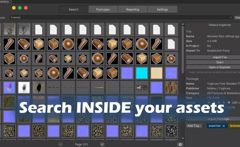 Unity插件 – 资产库存插件 Asset Inventory