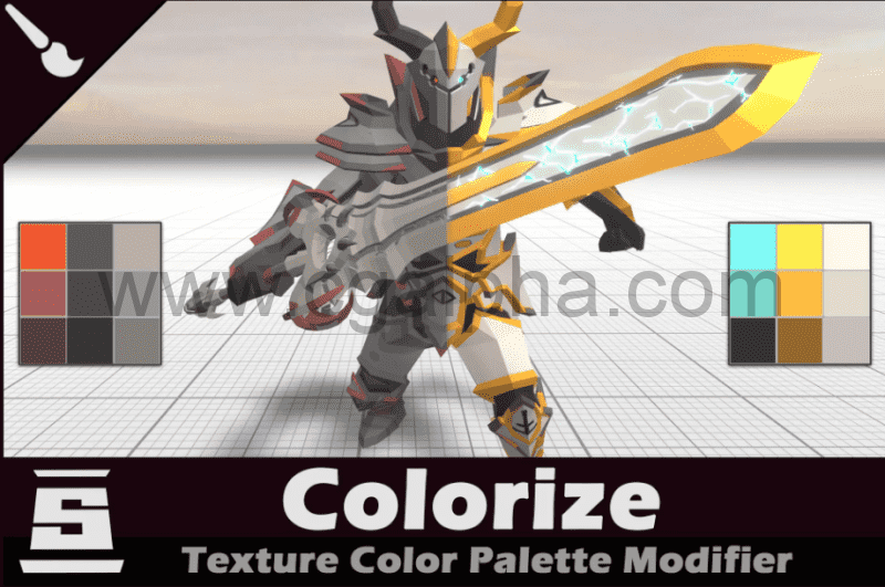 Unity插件 – 纹理调色板修改插件 Colorize (Texture Color Palette Modifier)