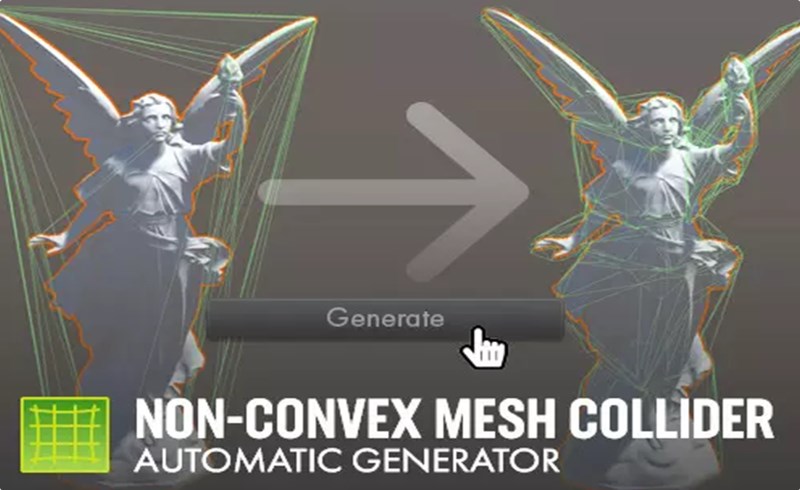 Unity插件 – 碰撞物体模型生成器 Non-Convex Mesh Collider. Automatic Generator